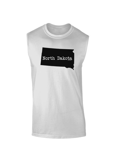 North Dakota - United States Shape Muscle Shirt  by TooLoud