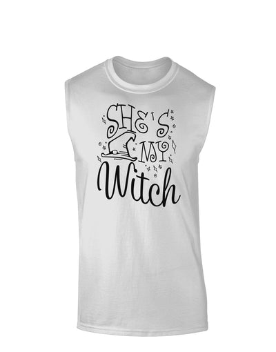 She's My Witch Muscle Shirt-Muscle Shirts-TooLoud-White-Small-Davson Sales