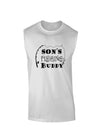 TooLoud Sons Fishing Buddy Muscle Shirt-Muscle Shirts-TooLoud-White-Small-Davson Sales