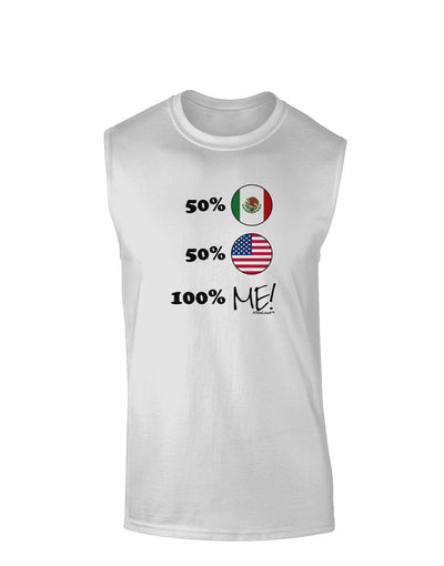 Mexican American 100 Percent Me Muscle Shirt