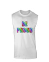 Be Proud Gay Pride - Rainbow Hearts Muscle Shirt by TooLoud-TooLoud-White-Small-Davson Sales