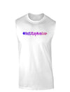 #BestStepMomEver Muscle Shirt-TooLoud-White-Small-Davson Sales