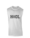 HODL Bitcoin Muscle Shirt White 2XL Tooloud