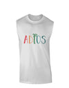 Adios Muscle Shirt White 2XL Tooloud