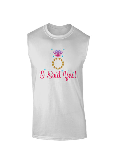 I Said Yes - Diamond Ring - Color Muscle Shirt-TooLoud-White-Small-Davson Sales