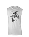 Faith Conquers Fear Muscle Shirt-Muscle Shirts-TooLoud-White-Small-Davson Sales