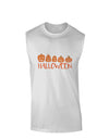 Halloween Pumpkins Muscle Shirt-Muscle Shirts-TooLoud-White-Small-Davson Sales