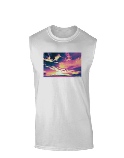 Blue Mesa Reservoir Surreal Muscle Shirt-TooLoud-White-Small-Davson Sales
