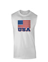 USA Flag Muscle Shirt  by TooLoud