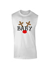 Matching Family Christmas Design - Reindeer - Baby Muscle Shirt by TooLoud-TooLoud-White-Small-Davson Sales
