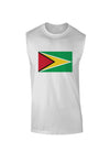 TooLoud Guyana Flag Muscle Shirt-Muscle Shirts-TooLoud-White-Small-Davson Sales