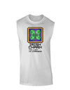 Pixel Irish Charm Item Muscle Shirt-TooLoud-White-Small-Davson Sales