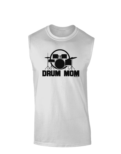 Drum Mom - Mother's Day Design Muscle Shirt-TooLoud-White-Small-Davson Sales