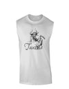 Taurus Illustration Muscle Shirt-TooLoud-White-Small-Davson Sales