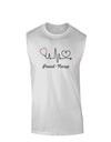 Stethoscope Heartbeat Text Muscle Shirt-TooLoud-White-Small-Davson Sales
