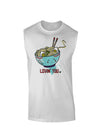 TooLoud Matching Lovin You Blue Pho Bowl Muscle Shirt-Muscle Shirts-TooLoud-White-Small-Davson Sales