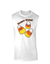 Cute Kawaii Candy Corn Halloween Muscle Shirt-TooLoud-White-Small-Davson Sales