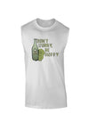 Don't Worry Be Hoppy Muscle Shirt-Muscle Shirts-TooLoud-White-Small-Davson Sales