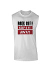 BACK OFF Keep 6 Feet Away Muscle Shirt-Muscle Shirts-TooLoud-White-Small-Davson Sales