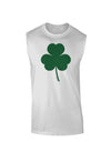 Traditional Irish Shamrock Muscle Shirt-TooLoud-White-Small-Davson Sales