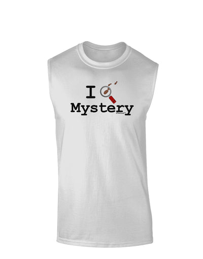 I Love Mystery Muscle Shirt-TooLoud-White-Small-Davson Sales