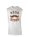 Free Mustache Rides Muscle Shirt-TooLoud-White-Small-Davson Sales
