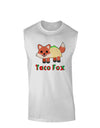 Cute Taco Fox Text Muscle Shirt