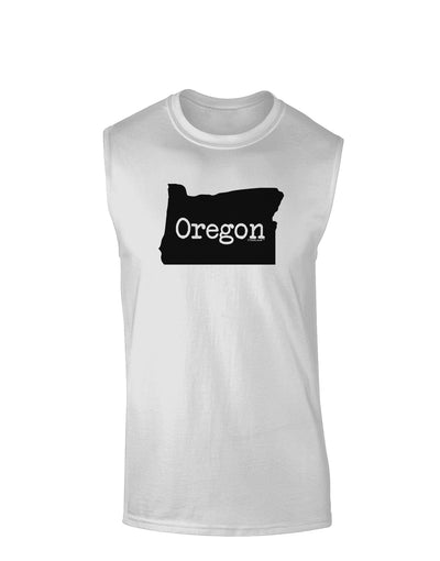 Oregon - United States Shape Muscle Shirt by TooLoud-TooLoud-White-Small-Davson Sales