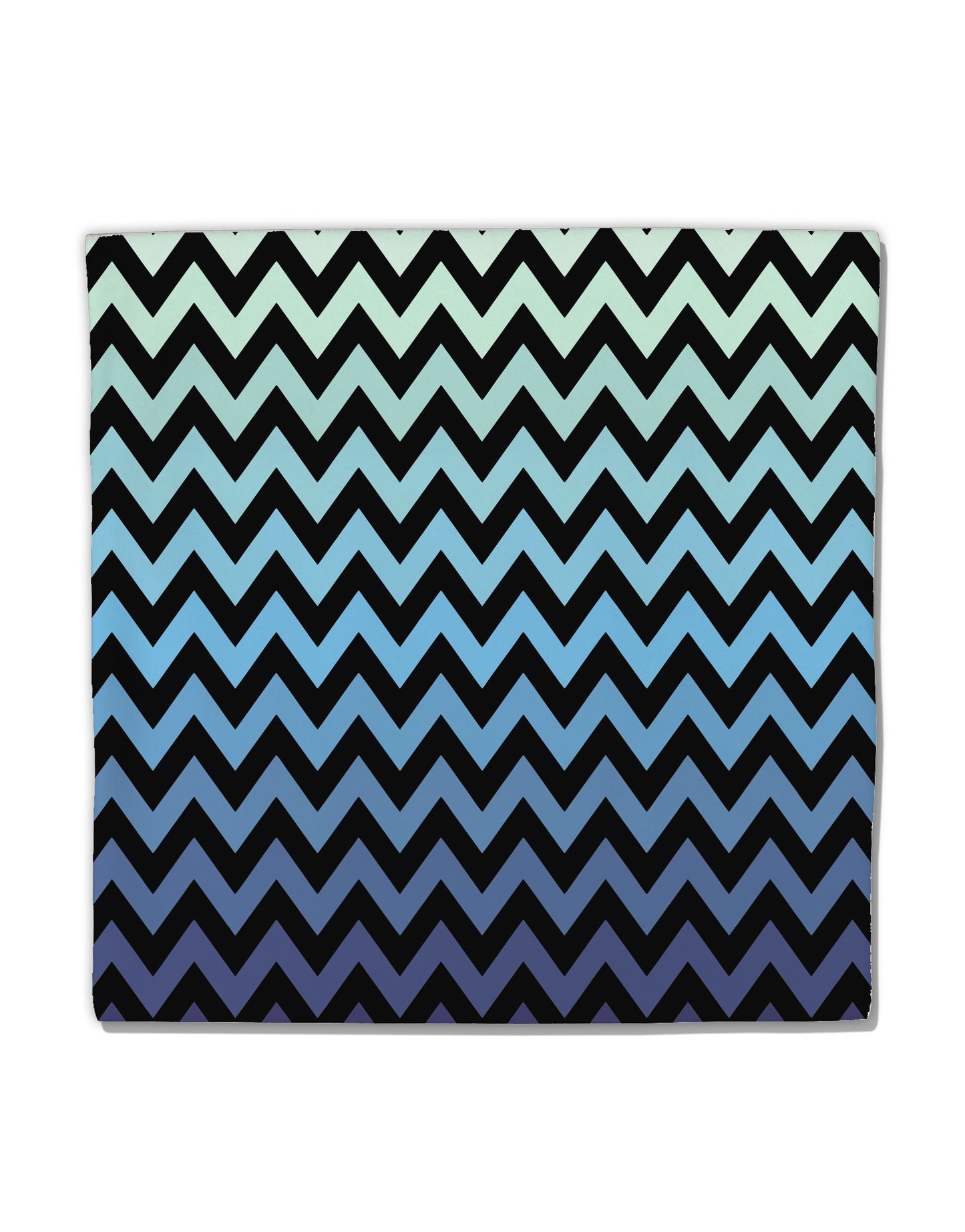 Cool Ocean Zig Zags Micro Fleece 14&#x22;x14&#x22; Pillow Sham All Over Print-Pillow Sham-TooLoud-White-Davson Sales