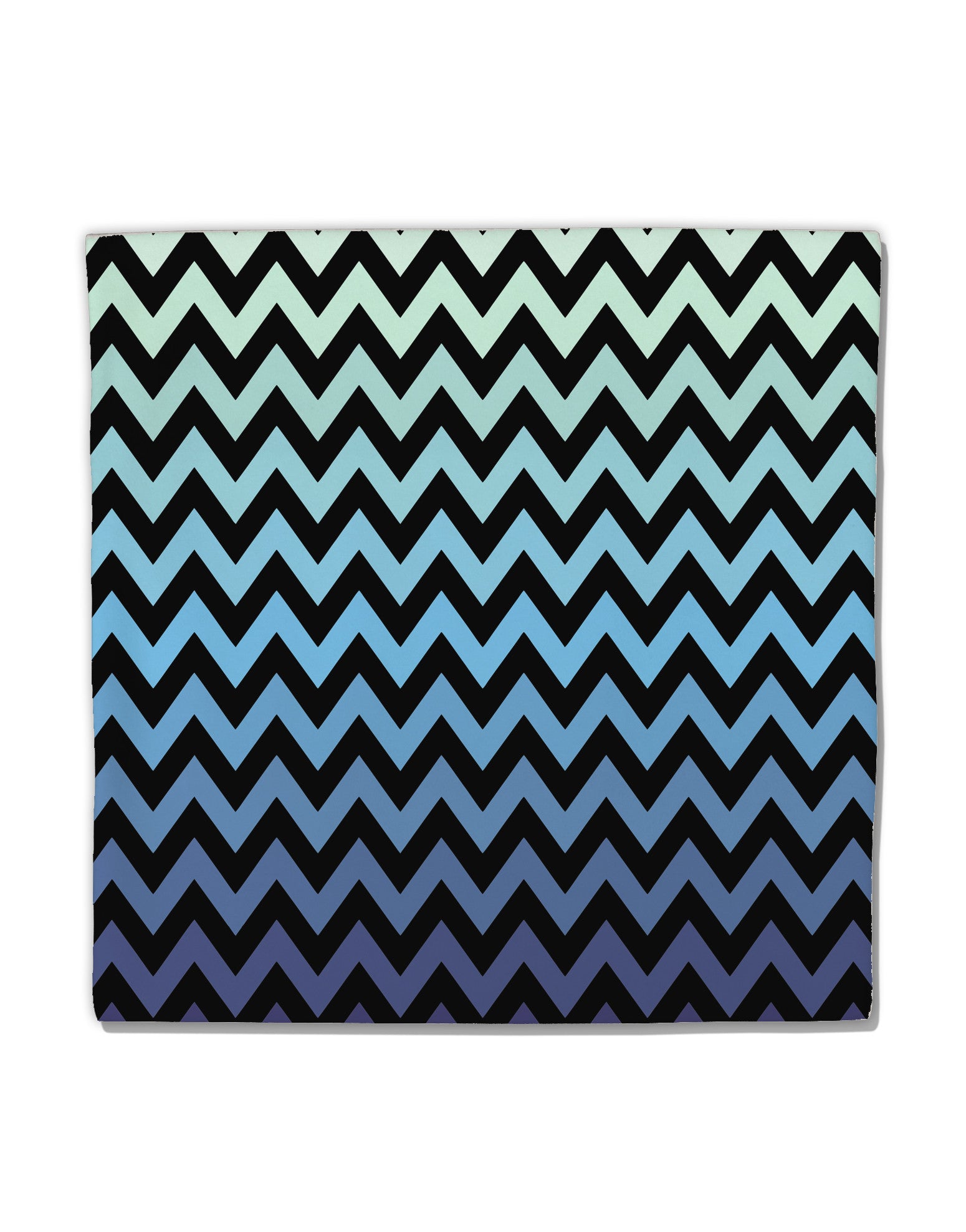 Cool Ocean Zig Zags Micro Fleece 14&#x22;x14&#x22; Pillow Sham All Over Print-Pillow Sham-TooLoud-White-Davson Sales