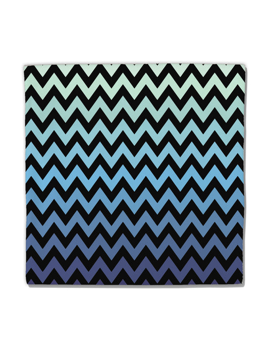 Cool Ocean Zig Zags Micro Fleece 14&#x22;x14&#x22; Pillow Sham All Over Print-Pillow Sham-TooLoud-White-Davson Sales