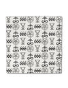 Satanic Symbols Micro Fleece 14&#x22;x14&#x22; Pillow Sham All Over Print-Pillow Sham-TooLoud-White-Davson Sales