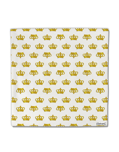 Gold Crowns AOP Micro Fleece 14&#x22;x14&#x22; Pillow Sham All Over Print by TooLoud-Pillow Sham-TooLoud-White-Davson Sales