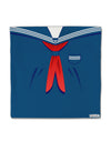 School Uniform Costume - Blue Micro Fleece 14&#x22;x14&#x22; Pillow Sham All Over Print-Pillow Sham-TooLoud-White-Davson Sales