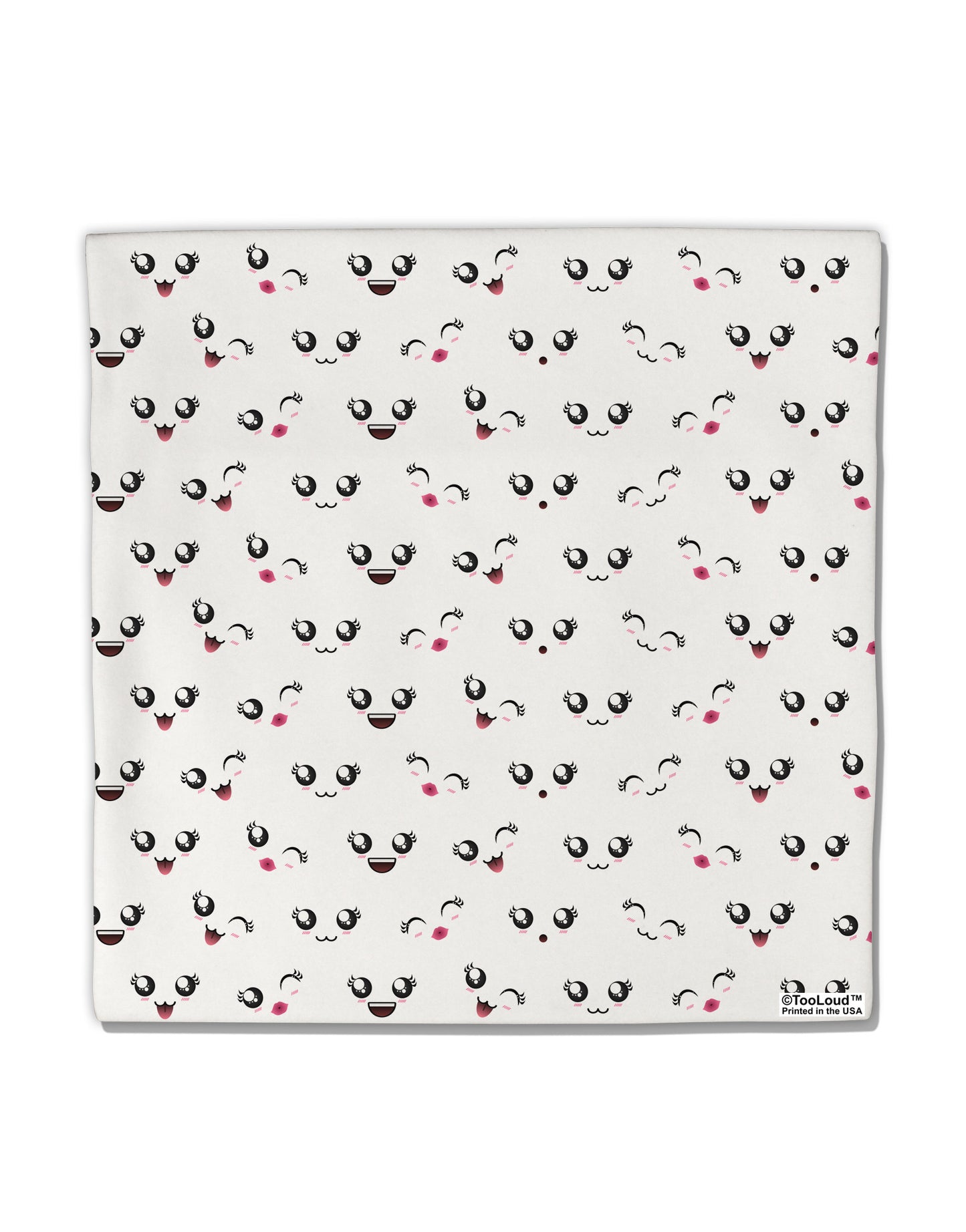 Kyu-T Faces AOP Micro Fleece 14"x14" Pillow Sham All Over Print by TooLoud-Pillow Sham-TooLoud-White-Davson Sales