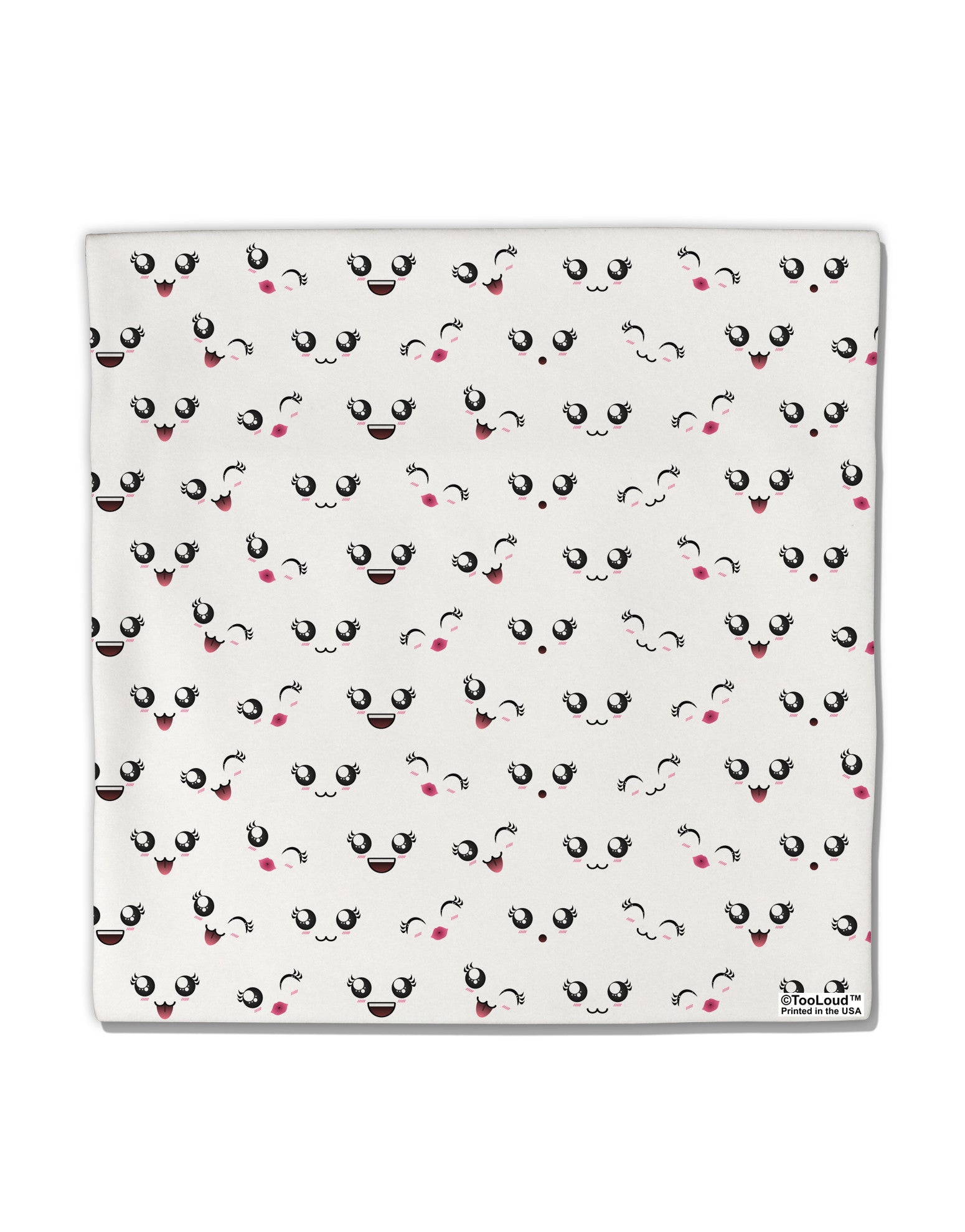 Kyu-T Faces AOP Micro Fleece 14"x14" Pillow Sham All Over Print by TooLoud-Pillow Sham-TooLoud-White-Davson Sales