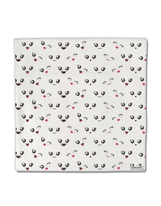 Kyu-T Faces AOP Micro Fleece 14&#x22;x14&#x22; Pillow Sham All Over Print by TooLoud-Pillow Sham-TooLoud-White-Davson Sales