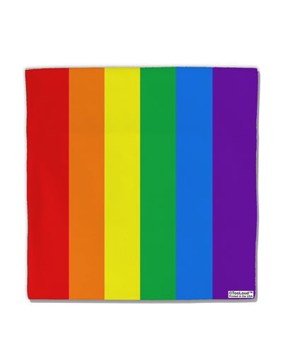 Rainbow Vertical Gay Pride Flag Micro Fleece 14&#x22;x14&#x22; Pillow Sham All Over Print by TooLoud-TooLoud-White-Davson Sales