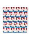Democratic Symbol All Over Micro Fleece 14&#x22;x14&#x22; Pillow Sham All Over Print-Pillow Sham-TooLoud-White-Davson Sales