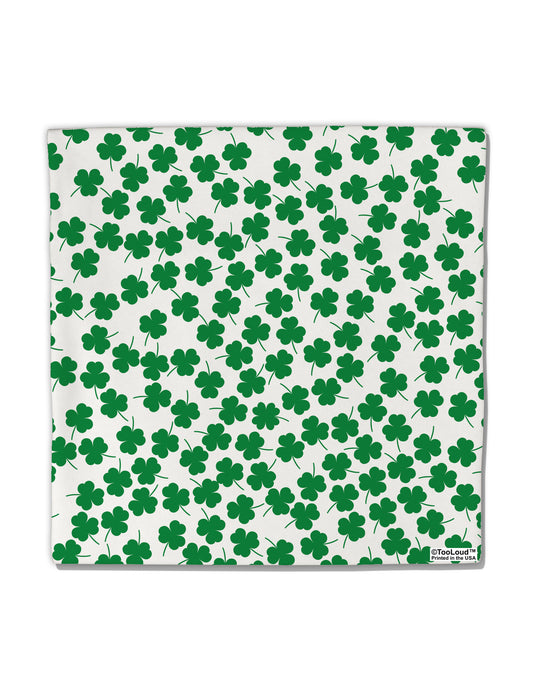 Find the 4 Leaf Clover Shamrocks Micro Fleece 14&#x22;x14&#x22; Pillow Sham All Over Print-Pillow Sham-TooLoud-White-Davson Sales