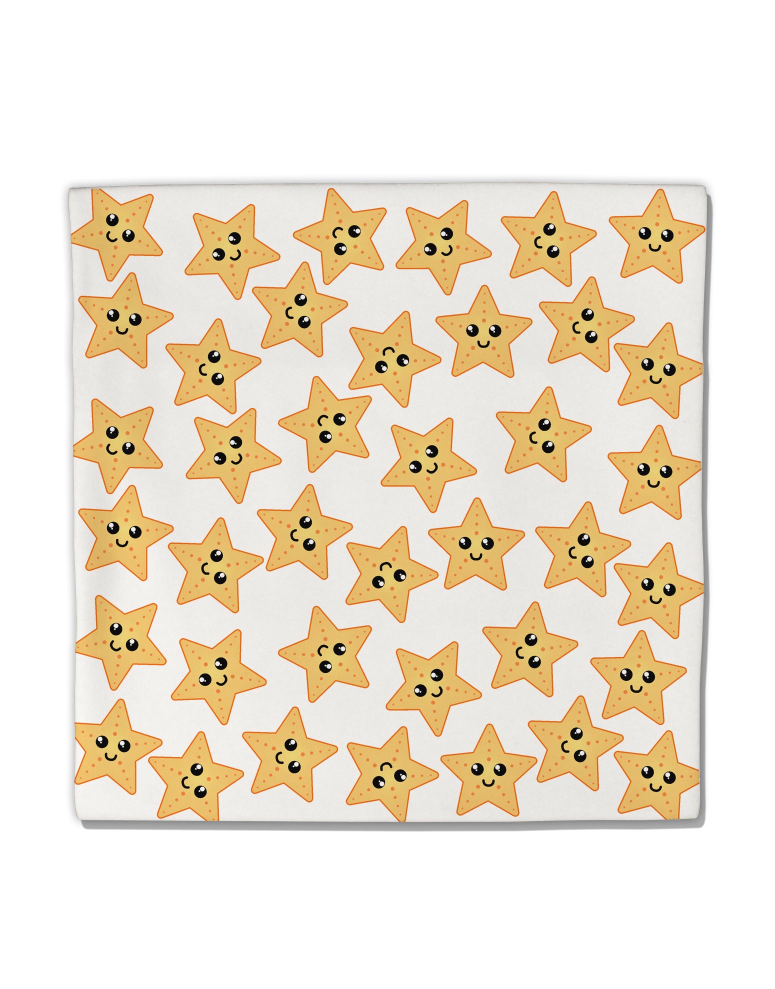Cute Starfish All Over Micro Fleece 14&#x22;x14&#x22; Pillow Sham by TooLoud-Pillow Sham-TooLoud-White-Davson Sales