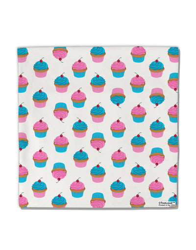 Cute Cupcakes AOP Micro Fleece 14&#x22;x14&#x22; Pillow Sham All Over Print-Pillow Sham-TooLoud-White-Davson Sales