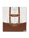 Lederhosen Costume Brown Micro Fleece 14&#x22;x14&#x22; Pillow Sham All Over Print by TooLoud-Pillow Sham-TooLoud-White-Davson Sales