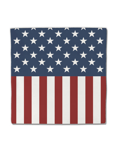 Stars and Stripes American Flag Micro Fleece 14&#x22;x14&#x22; Pillow Sham All Over Print-Pillow Sham-TooLoud-White-Davson Sales