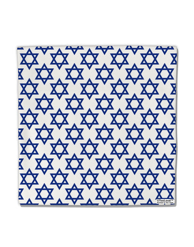 Stars of David Jewish Micro Fleece 14&#x22;x14&#x22; Pillow Sham All Over Print by TooLoud-Pillow Sham-TooLoud-White-Davson Sales