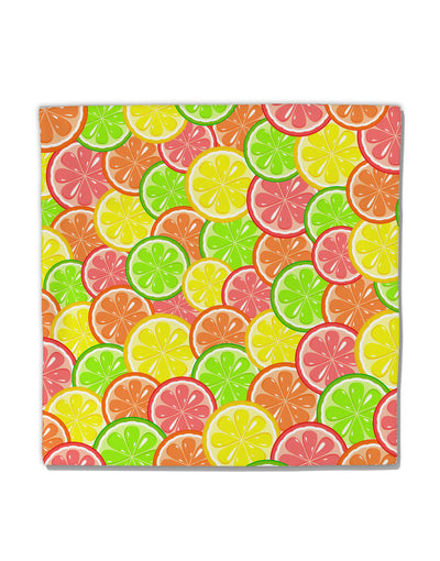 Colorful Citrus Fruits Micro Fleece 14&#x22;x14&#x22; Pillow Sham All Over Print-Pillow Sham-TooLoud-White-Davson Sales