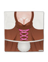 Sexy Dirndl Costume Brown Micro Fleece 14&#x22;x14&#x22; Pillow Sham All Over Print by TooLoud-Pillow Sham-TooLoud-White-Davson Sales