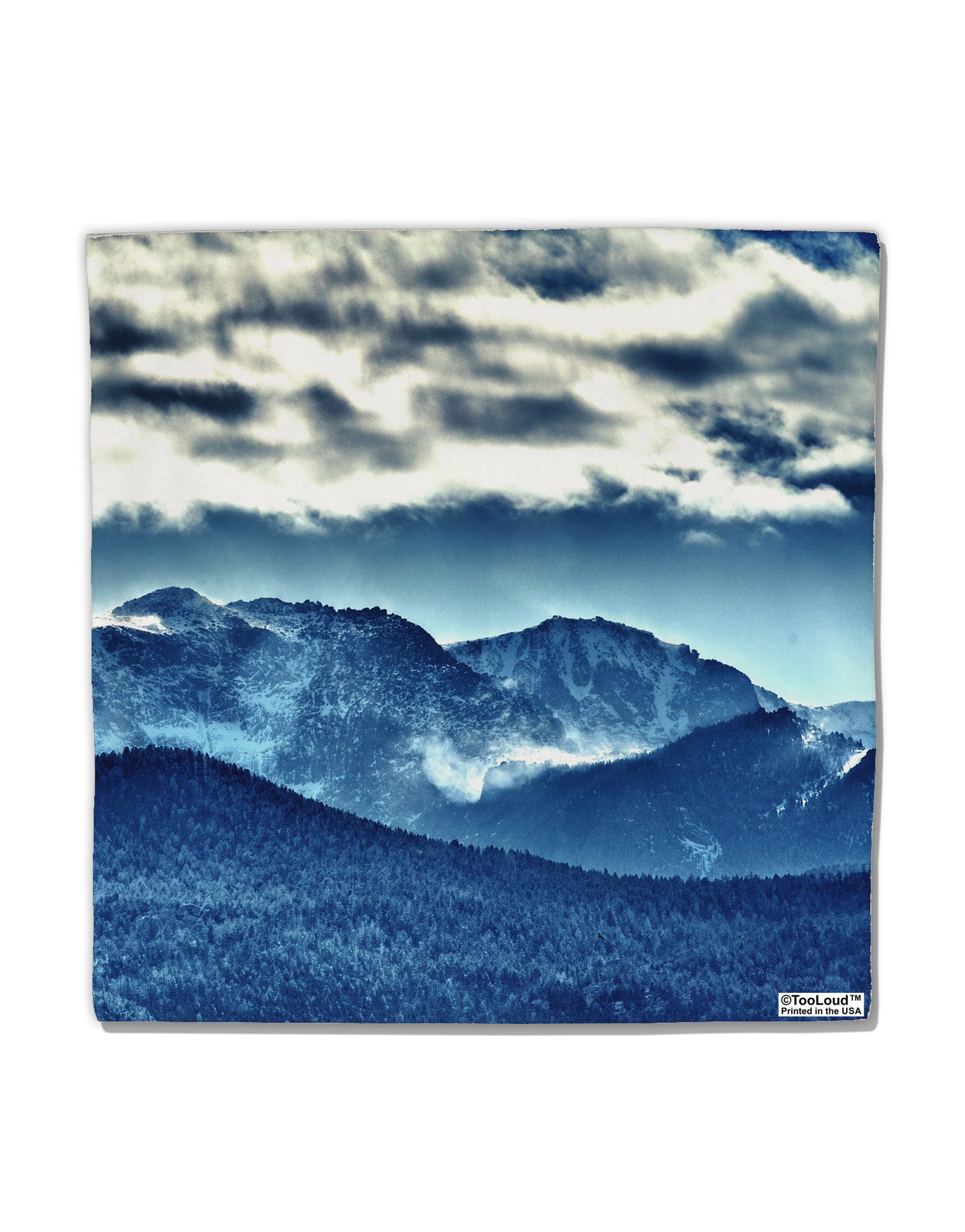 Mountain Landsscape All-Over Micro Fleece 14&#x22;x14&#x22; Pillow Sham All Over Print-Pillow Sham-TooLoud-White-Davson Sales