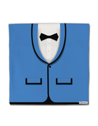 Blue Tuxedo Suit Costume Micro Fleece 14&#x22;x14&#x22; Pillow Sham All Over Print-Pillow Sham-TooLoud-White-Davson Sales