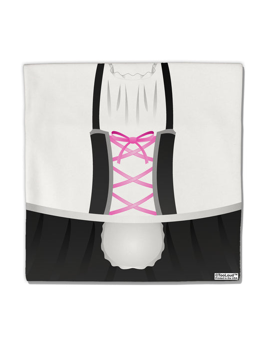 Dirndl Costume Black Micro Fleece 14&#x22;x14&#x22; Pillow Sham All Over Print by TooLoud-Pillow Sham-TooLoud-White-Davson Sales